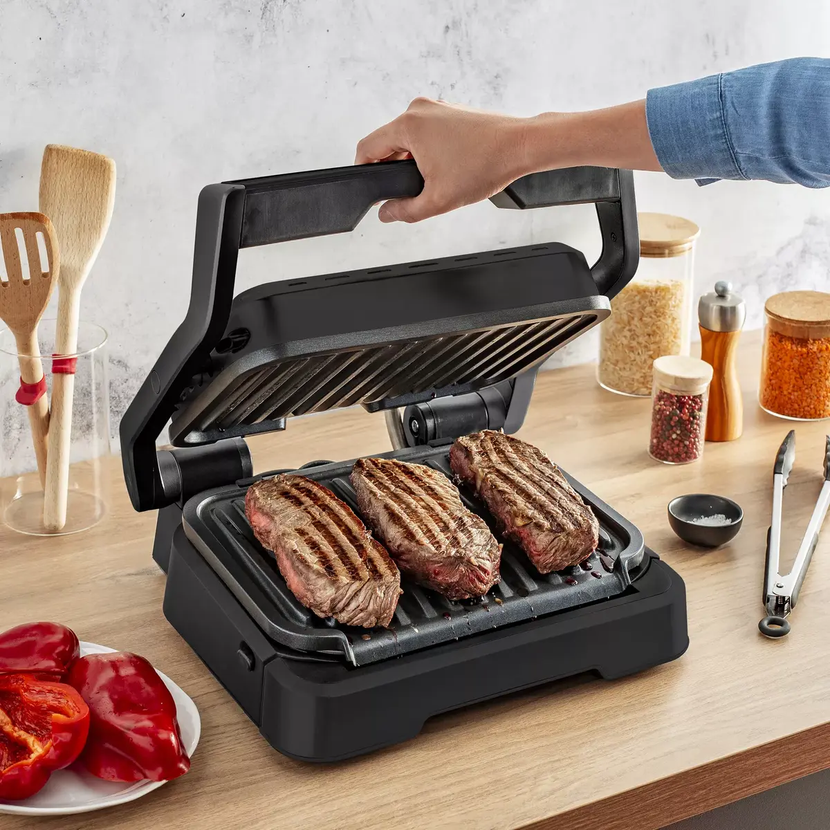 Контактный гриль Tefal OptiGrill 2in1 GC7728 Photo 6