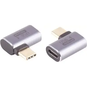 USB-C adapter ShiverPeaks 14-05035, USB 4.0, 90° right-angle connector