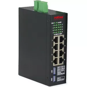 ROLINE Ind. Mng Gbit Ethernet Switch 8x - Komutators - 1 Gbps - 8 porti - Ethernet - Pārvaldāms (21.13.1134)