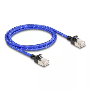 Network Cable DeLOCK RJ45 Cat.6A 1m Blue