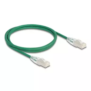 Network Cable DeLOCK RJ45 Cat.6A plug to plug U/FTP Slim 1m Green