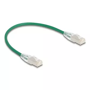 Network Cable DeLOCK RJ45 Cat.6A plug to plug 0.3m green