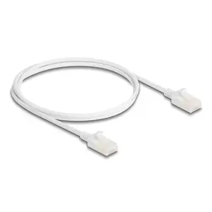 Network Cable DeLOCK RJ45 Cat.6A plug to plug 1m white