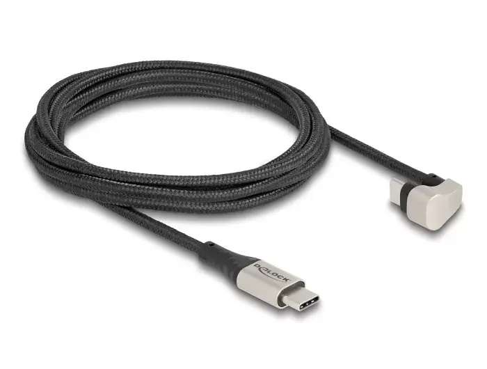 DeLOCK USB 2.0 Cable USB Type-C male to male 180° angled Photo 2