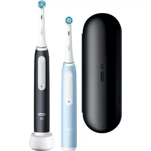 Электрическая зубная щетка BRAUN Oral-B iO Series 3N — черно/синяя, 2 ручки