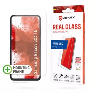 Displex Screen Protector (10H) for Samsung Galaxy S23 FE, Eco Mounting Frame, scratch resistant