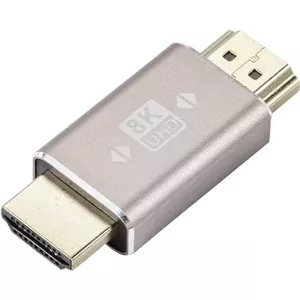 SpeaKa Professional SP-11301996 Переходник HDMI [1x HDMI разъем - 1x HDMI разъем] серый UHD 8K @ 60 Гц, UHD 4K @ 120 Гц Разъем поворачивается на 180° (SP-11301996)