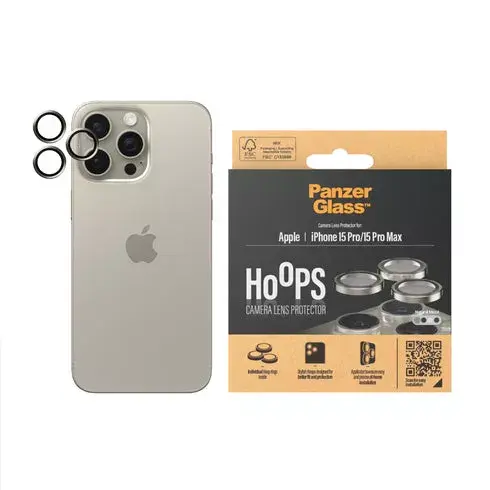 Kameras objektīva aizsargstikls PanzerGlass iPhone 15 Pro | 15 Pro Max Photo 2