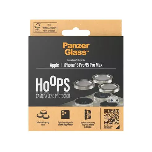 Kameras objektīva aizsargstikls PanzerGlass iPhone 15 Pro | 15 Pro Max Photo 3