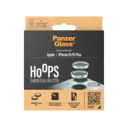 Защитное стекло для камеры PanzerGlass Hoops iPhone 15 15 Plus Photo 3