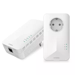 PowerLine tīkla adapteris Strong POWERL1000DUOWIFIEUV2 1000 Mbit/s Ethernet LAN Wi-Fi Balts 2 gab.