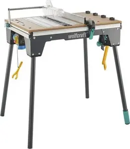 Work table Wolfcraft MASTER cut 2200 machine table 17 kg, black/silver