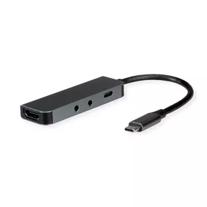 Laptop dock ROLINE 12021125 USB 3.2 Gen 1 Type-C Grey 100W