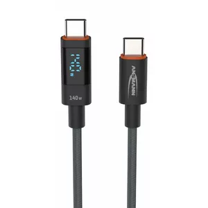 USB Cable Ansmann 1700-0176 USB 2.0 1.2m USB C Anthracite