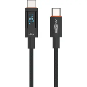 USB кабель Ansmann 1700-0176 USB 2.0 1.2м USB C антрацит
