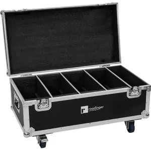 Flightcase Roadinger PLL-384 for 4x LED fixtures, durable design