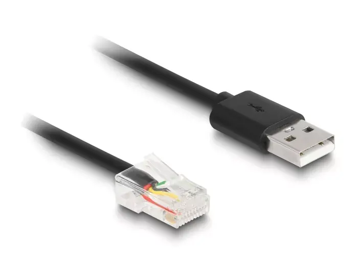 DeLOCK RJ50 uz USB 2.0 Type-A spirālveida kabelis Photo 2