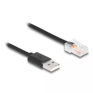 DeLOCK signal cable 2 m Black USB-A RJ-50 Male/Male 67016