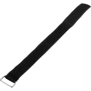 Velcro strap Basetech 98001c376 — 400 mm × 30 mm, black