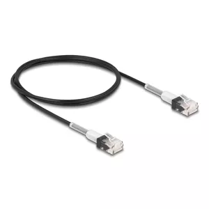 Network Cable DeLOCK RJ45 Cat.6A UTP Slim 1m Black