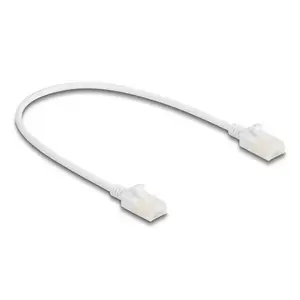 Network Cable DeLOCK RJ45 Cat.6A plug to plug 0.3m white