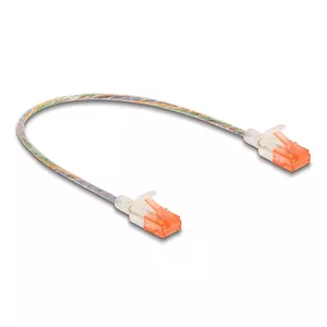 Сетевой кабель DeLOCK RJ45 Cat.6A U/UTP Slim 0.3м Прозрачный