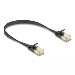 Network Cable DeLOCK RJ45 Cat.6A plug to plug U/FTP 0.3m black