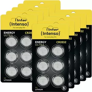 Monētas tipa baterija Intenso International CR2032 — litija 3V, iepakojumā 60 gab.