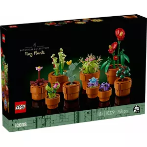 LEGO Icons Mini Plants set 10329 — 9 buildable small plant models, 758 pieces, age 18+