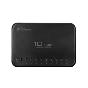 Tablet charger Good Connections PCA-D007S, indoor AC, 200 W, 10× USB-C, black
