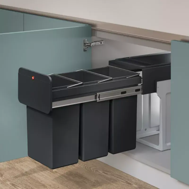 Hailo EcoLine Design trio L 3×10L чёрный Photo 6