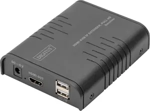 Digitus HDMI KVM IP Extender Receiver Full HD Wired 120m USB