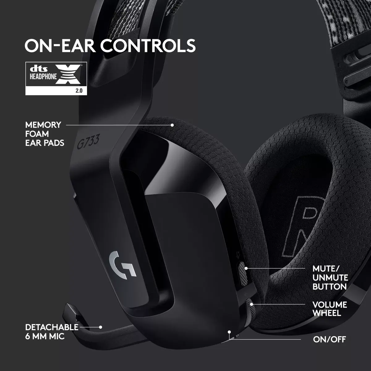 Austiņas Logitech G G733 LIGHTSPEED Photo 10