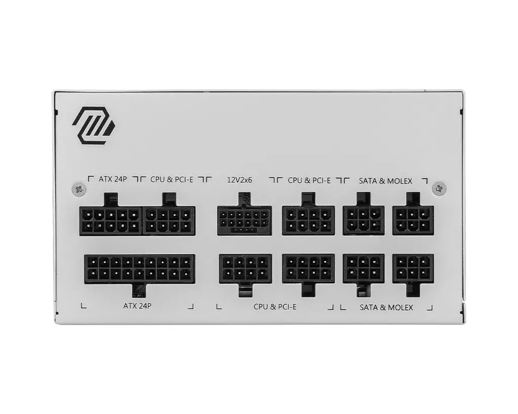 MSI MAG A850GL PCIE5 WHITE 850 Вт блок питания Photo 3