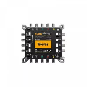Multislēdzis Televes MSE58C 5x8 kaskādes uztvērējs, 5 ieejas × 8 izejas