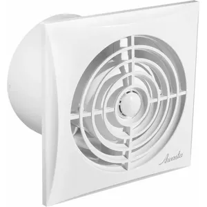 Izplūdes ventilators AWENTA WZ100H Silent Ø100 mm 8W 230V ar mitruma sensoru, balts