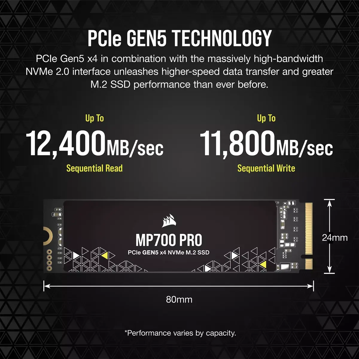 SSD диск CORSAIR 2TB MP700 PRO Photo 7