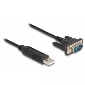 Адаптер DeLOCK USB 2.0 на RS-232 50 см FTDI черный