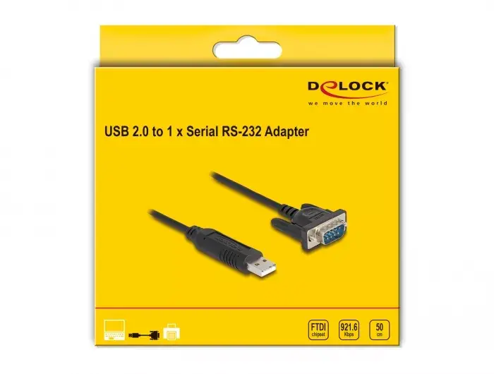 DeLOCK USB 2.0 uz RS-232 adapteris 66461 Photo 3