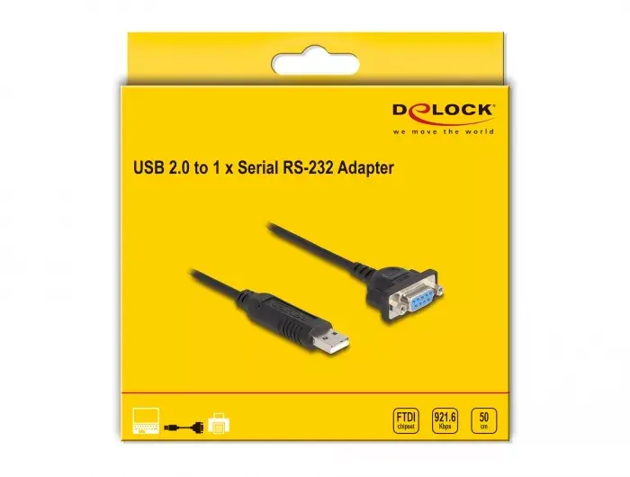Адаптер DeLOCK USB 2.0 к последовательному RS-232 Photo 3