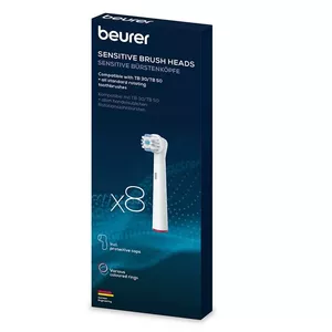 Replacement Sensitive Toothbrush Brushes Beurer 10139 — 8 pcs, soft heads for sensitive gums