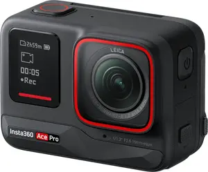 Insta360 Ace Pro Action Camera 8K Ultra HD 48 MP 1/1.3" Sensor Wi-Fi Bluetooth USB Type-C Flip-out Screen