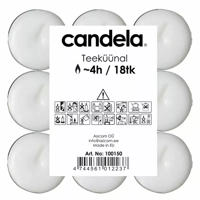 Чайные свечи Candela 24100150 — 18 шт. Photo 2