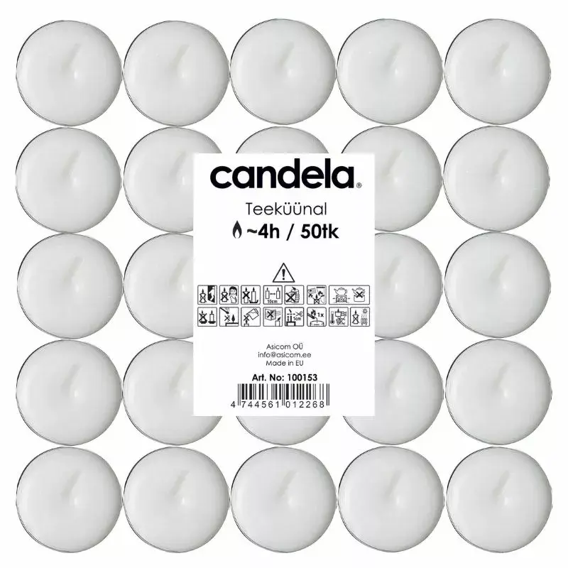 Чайные свечи Candela 24100153 — 50 шт. Photo 2