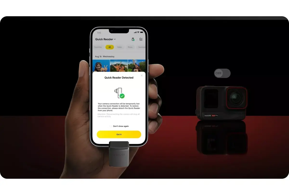 Insta360 Cinsaaxc Ace Pro karšu lasītājs Photo 8