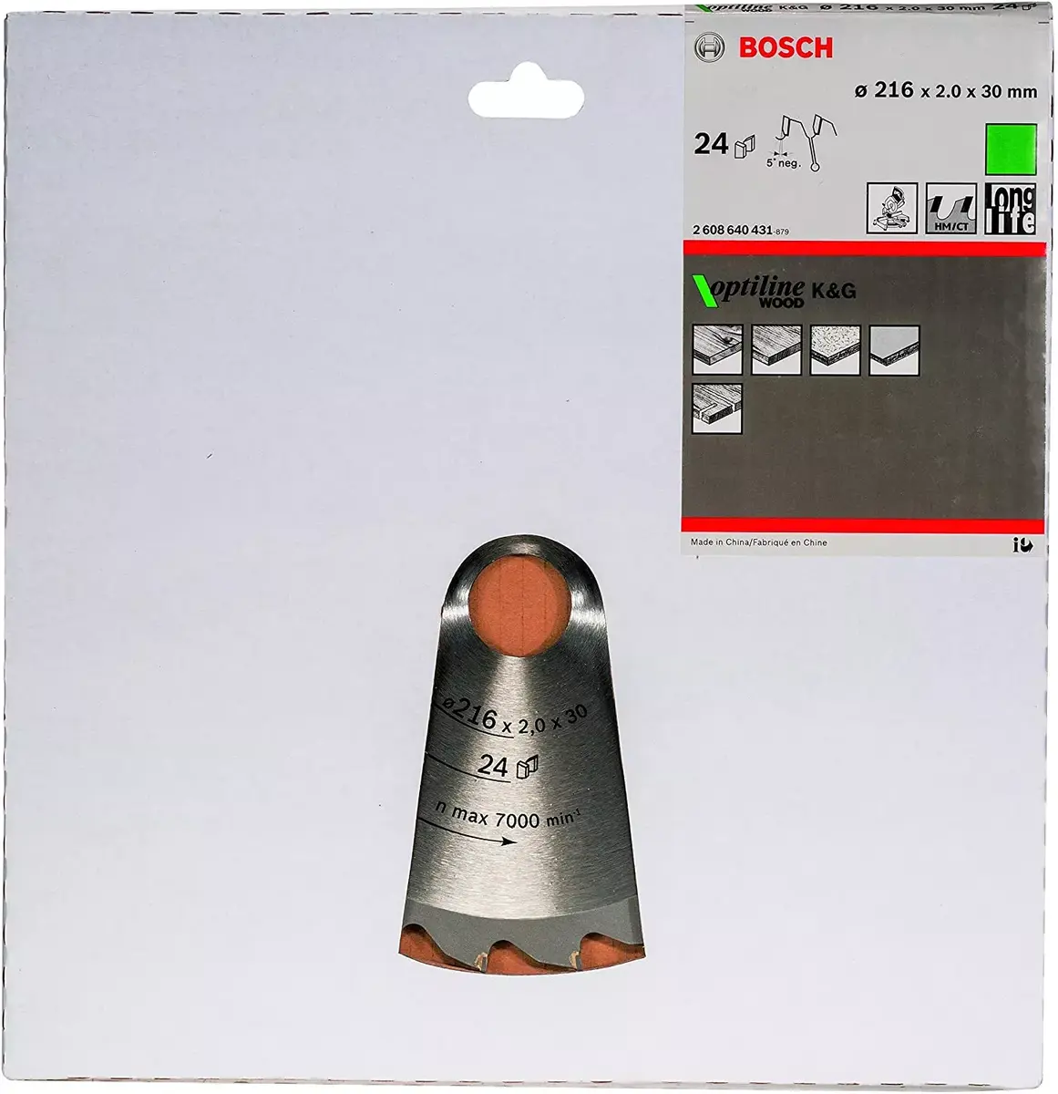 Пильные диски Bosch Optiline Wood Photo 2
