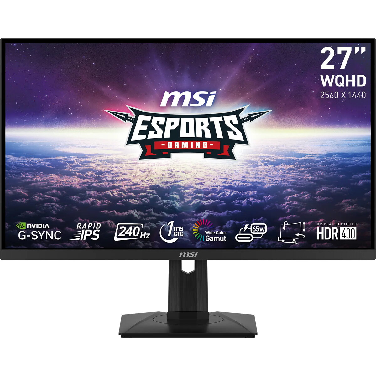 MSI G274QPXDE 27 collu LCD datora