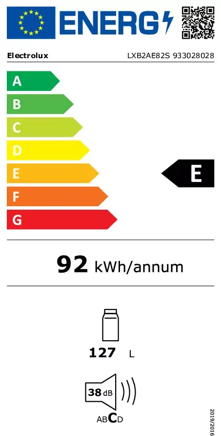 Встраиваемый холодильник Electrolux Serie 600 LXB2AE82S Photo 2