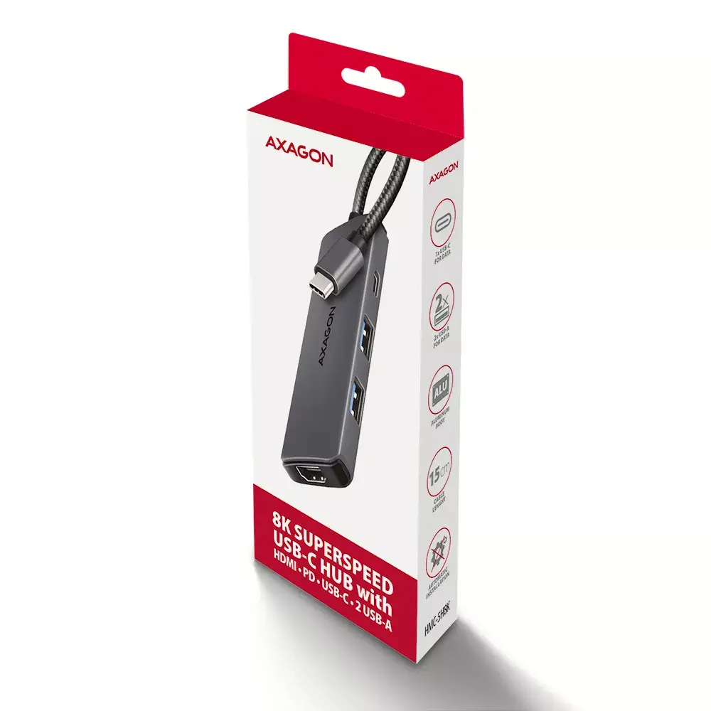 USB хаб Axagon HMC-5H8K Photo 8