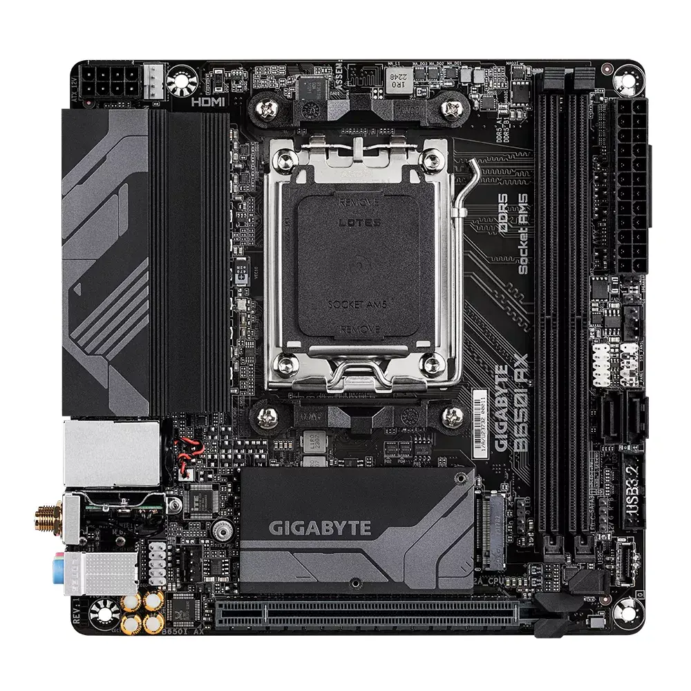 Pamatplate GIGABYTE B650I AX, B650 Photo 2